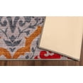 thumbnail image 4 of Chloe Non-Slip Floral Damask Indoor Washable Area Rug by Blue Nile Nills, 4 of 4