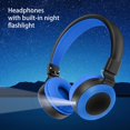 thumbnail image 5 of Back to School Gifts under $5 Wireless Bluetooth Headphones Over Ear With Light And Mic 8 Hours Of Use Foldable Headset on Clearance, 5 of 7