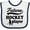 White and Navy, variant on Inktastic Future Hockey Player Baby Boy Boys Baby Bib