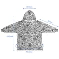 thumbnail image 7 of Halloween Spider Web Pattern Blanket Hoodies for Kids 6-13YR Oversize Wearable Blanket Hoodies for Boys Girls Teens, 7 of 7