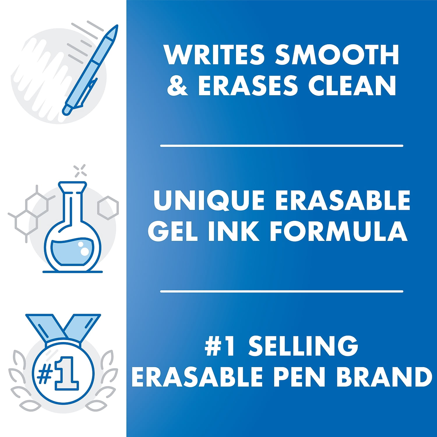 Pilot FriXion Erasable Color Markers, Bold Point, Assorted Ink, 8 Count