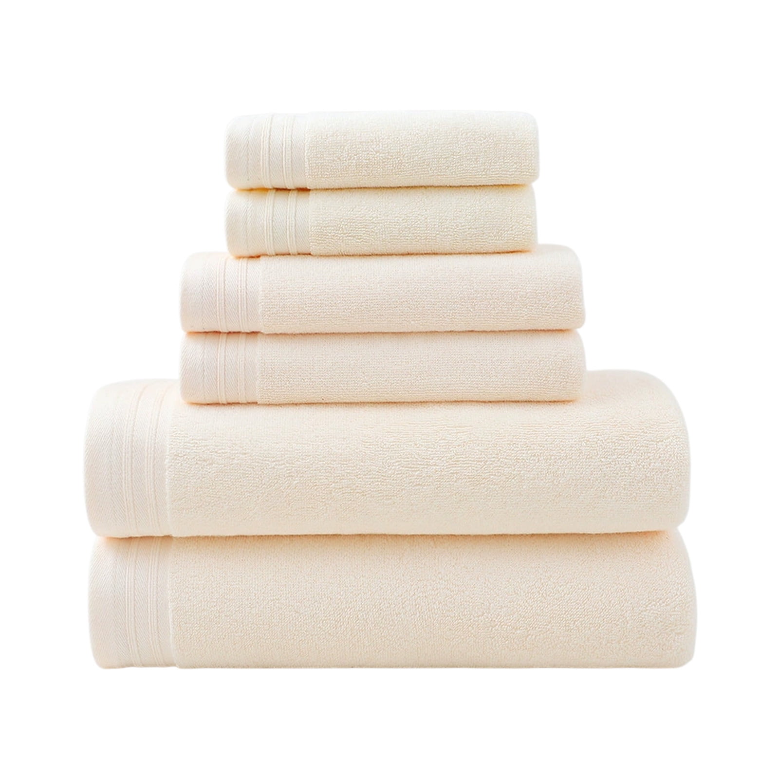 PALIFEUR Bath Towel Set 6pc Luxury Bath Towels Extra Soft Quicker Dry Highly Absorbent Face Towels Cotton Hand Towels for Bathroom Gym Shower Hotel School