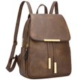 thumbnail image 1 of Mochila KKXIU Trendy de cuero vegano para mujer Z-Brown, 1 of 7