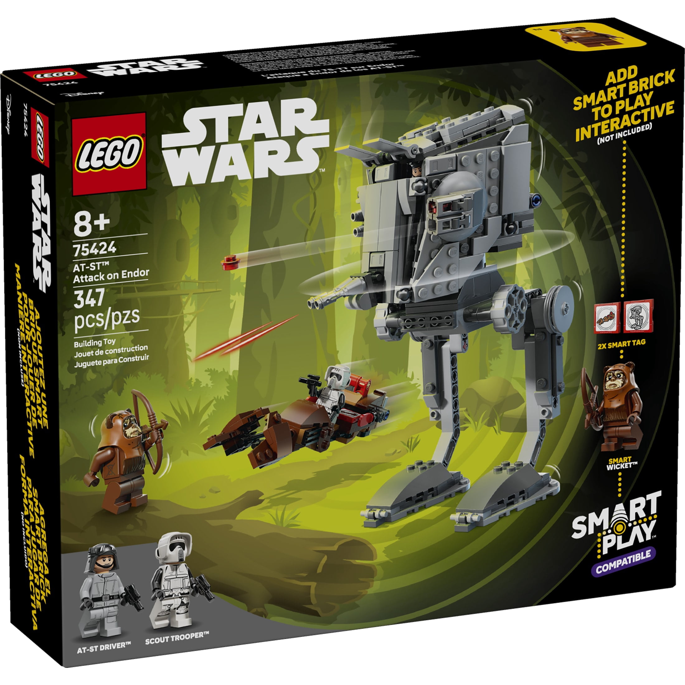 はる LEGO Star Wars SMART Play: AT-ST Attack on Endor Toy Building Set