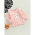 thumbnail image 3 of Douhoow Toddler Baby Halloween Pullover Autumn Casual Ghost Printed Long Sleeve Sweatshirt, 3 of 8