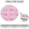thumbnail image 6 of Pioneer Flower Floral Print Pattern Round Fitted Tablecloth with Elastic Edge,Dining Table Cover Waterproof,Outdoor Round Tablecloth for Camping,Dining,Indoor and Outdoor, 6 of 7
