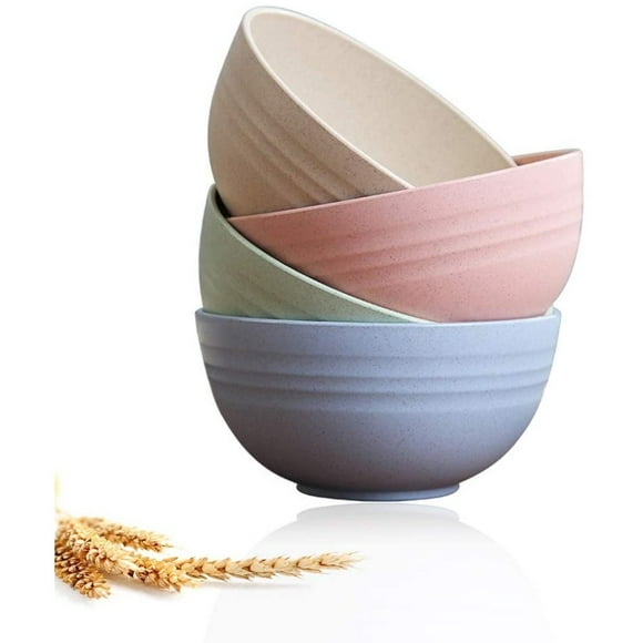 Plastic Cereal Bowls, Wheat Straw Bowls, Unbreakable Soup Bowls