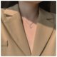 thumbnail image 2 of Clavicle necklace clavicle chain simple necklace mom necklace Heart Pendant Necklace Opal Heart Shape Clavicle Necklace Adjustable Length Alloy Pendant Necklace for All Neck Sizes ANGGREK Otros, 2 of 8