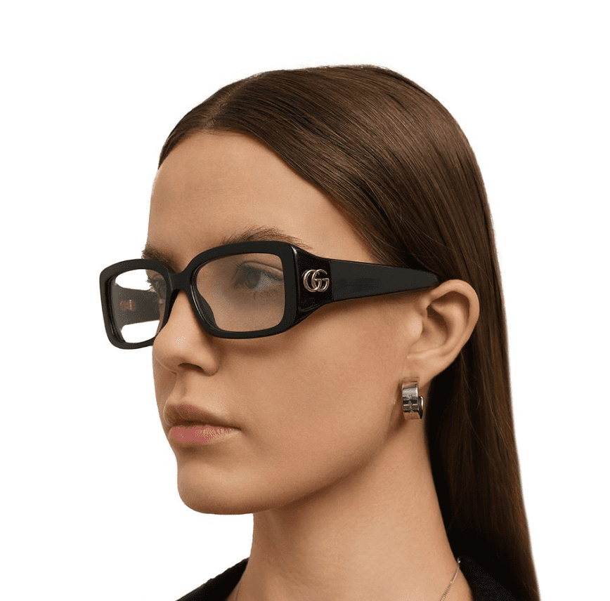 Gucci GG1262S-001-54 Black Grey 54mm New Sunglasses Eyewear