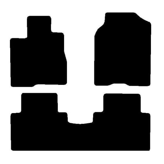 Auto Mats and Accessories 3 Piece Set Custom Carpeted Floor Mats Compatible with 2013-2018 Acura RDX (Black) Made in the USA
