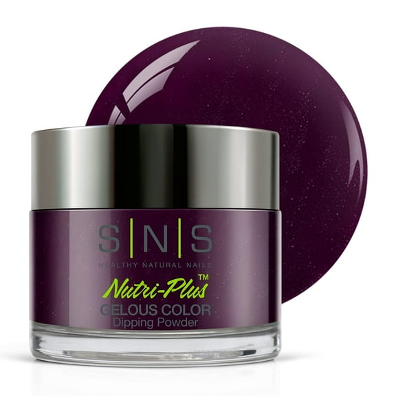 SNS Nail Dip Powder, Gelous Color Dipping Powder - Chelsea Purple (Purple/Violet) - Long-Lasting Acrylic Nail Color & Polish Lasts 14 Days - Low-Odor & No UV Lamp Required 1 oz AN07 Chelsea Purple