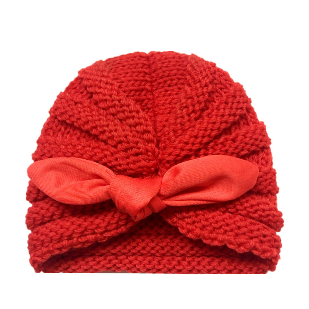 Toddler Newborn Baby Boy Girl Knotted Hat Beanie Headwear Cap Hat 0-2Years 