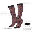 thumbnail image 4 of Yiaed African Women Print Great elasticity Adult Stockings Sports socks for Men and Women, 4 of 6