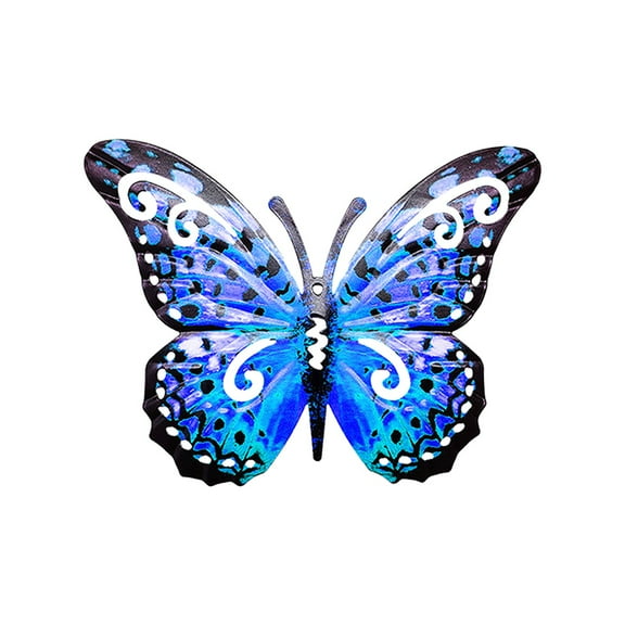 Clearance! Nomeni Ornaments Metal Butterfly Wall Decoration Outdoor Butterfly Wall Art Wall Hanging Garden Courtyard Wall Courtyard Indoor Home Bathroom Living Room Bedroom Porch Home Decor A