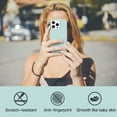 thumbnail image 2 of Compatible with iPhone 13 Pro Case Liquid Silicone Soft Gel Rubber Full Shockproof Protective Anti-Scratch Microfiber Lining Cushion Slim Phone Cover iPhone 13 Pro 6.1" 2021, Mint Green, 2 of 6