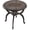 21" Bronze, variant on Cast Aluminum Outdoor Side Table, All Weather Round Small Coffee Table for Patio,Park,Lawn,Yard (18.5" Bronze)