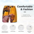 thumbnail image 6 of Picia Cliff Western Cowboy pattern Mens Swim Trunks with Compression Liner Stretch Beach Shorts Quick Dry with Zipper Pockets No-Chafing Board Shorts-Medium, 6 of 9
