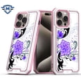 thumbnail image 2 of For iPhone 12 & iPhone 12 Pro METKASE Premium RANK Design Fused Hybrid in Slide-Out Package - Purple Lily, 2 of 4
