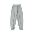 thumbnail image 2 of HOMADLES Teen Boys Jogger Pants with Pockets Sports Elastic Waist Hiking Workout Loose Casual Jogger Pants Gray 8 T, 2 of 3