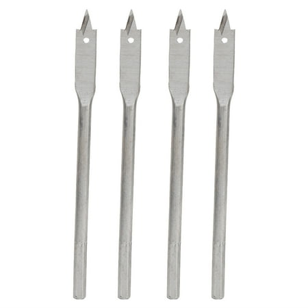 

4Pcs Flat Wood Drill Bit Set High Carbon Steel 3-Point Woodworking Drilling Tool 10mm