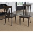 thumbnail image 6 of A-America Kingston Slatback Dining Side Chair in Dark Brown and Gray (Set of 2), 6 of 6