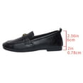 thumbnail image 4 of HAOTAGS Loafers for Women,Chunky Heel Flat Toe Low Heel Women's Casual Shoes Black, 4 of 9