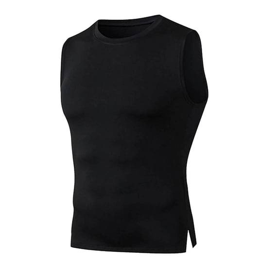 JTieacloth Big Shirt Mens Fashion Casual Tight Sports Fitness Elastic Sleeveless Vest