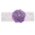 thumbnail image 1 of Accesorios Del cabellero De Del Cordón De Flor Vendas Para Recién Nacido D Púrpura, 1 of 6