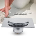 thumbnail image 3 of Desagüe de piso de acero inoxidable con pedal para baño, garaje y sótano (n.° 2), 3 of 10