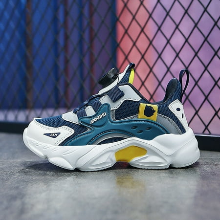 

Boys Girls Chunky Shoes Color Block Reathable Lightweight Comfy Outdoor Non Slip Walking Shoes For Toddler Children Kids Sneakers Spring And Summer