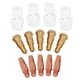 thumbnail image 4 of Juego de 14 soportes para puntas de contacto de difusor de gas para antorcha de soldadura MIG Binzel 36KD de 1,6 mm., 4 of 9