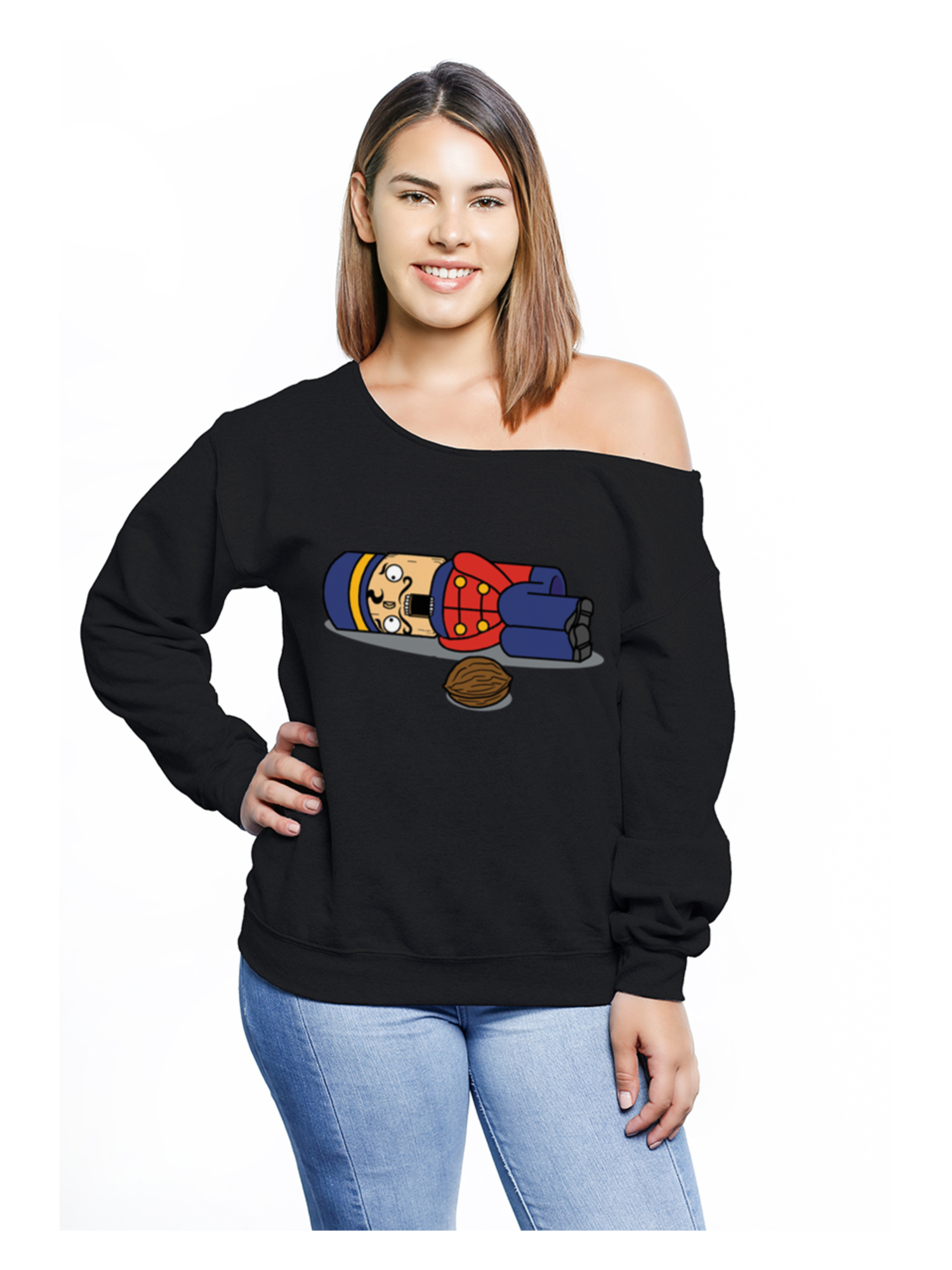 plus size off the shoulder sweatshirts
