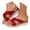 Red, variant on Pandaie Womens Platform Espadrilles Sandals Criss Cross Open Toe Wedge Slip on Slides Summer Beach Dressy Walking Shoes Beige Size 6.5