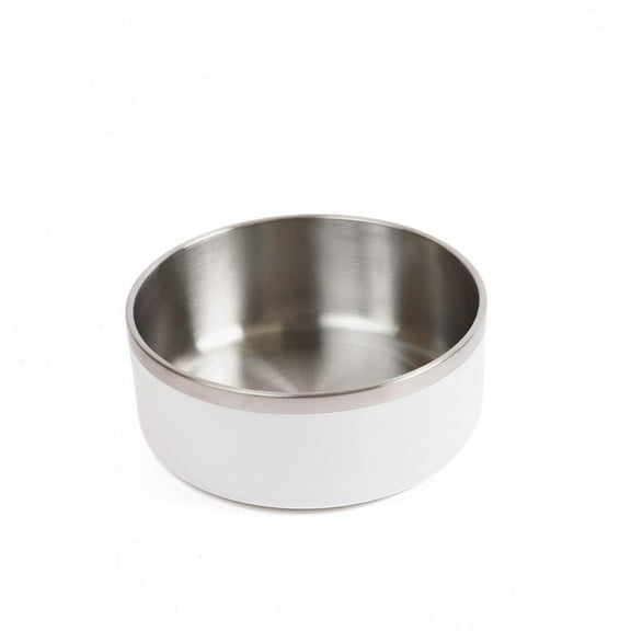 One Paw, Small Double Stainless Steel Dog Bowl, 1.3L (44 oz)