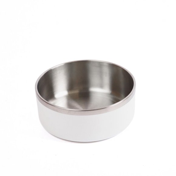 One Paw, Small Double Stainless Steel Dog Bowl, 1.3L (44 oz)