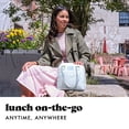 thumbnail image 6 of Fit & Fresh Minneola Lunch Bag for Women, Large Lunch Tote, Reusable Insulated Lunch Bag for Work, Stylish Lunch Box, Blue Gingham, Designed to Help with Packed Lunches and Daily Commutes, 6 of 12