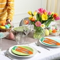 thumbnail image 6 of CoreLiving Felt Easter Bunny Cutlery Bags Carrot Shaped Utensil Holder for Parties Knife and Fork Pouch Silverware Pocket Sleeve Easter Tableware 6 Count, 6 of 7