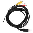 thumbnail image 3 of Mini DIN 10 Pin to 3 RCA Cable Male to Male Clear Signal Video Adapter Cord for TV Monitor Projector 5.9ft, 3 of 5