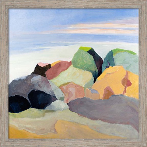 Great Art Now Rockscape by Toby Gordon, Framed Wall Art, 13W x 13H