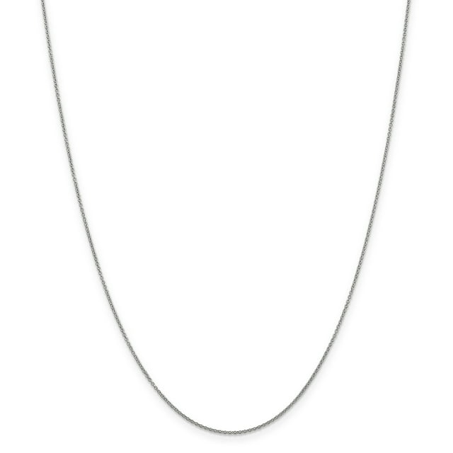 Chaîne de Câble en Or Blanc 14k.9mm 16 Pouces