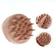 thumbnail image 4 of Unique Bargains 1 Pc Round Hair Shampoo Brush for Head Massage 3.78"x3.54" Skin Color, 4 of 6