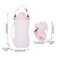 thumbnail image 3 of COM1950s Bouteille d'Eau Pliable en Silicone, Grande Capacité pour Camping en Plein Air et Sports, Design Pliable avec Poignée Robuste, Parfait pour Randonnée, Sac à Dos, Gym et Voyage, 3 of 9
