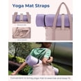 thumbnail image 3 of Bolsa BAGSMART grande para mujer con hebilla para esterilla de yoga, color rosa, 3 of 7