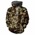 thumbnail image 3 of Sudadera con capucha de camuflaje de jungla con estampado 3D para hombre, sudadera con estampado de gato, holgada, informal, para deportes al aire libre, de manga larga, para niños de calle, 3 of 5