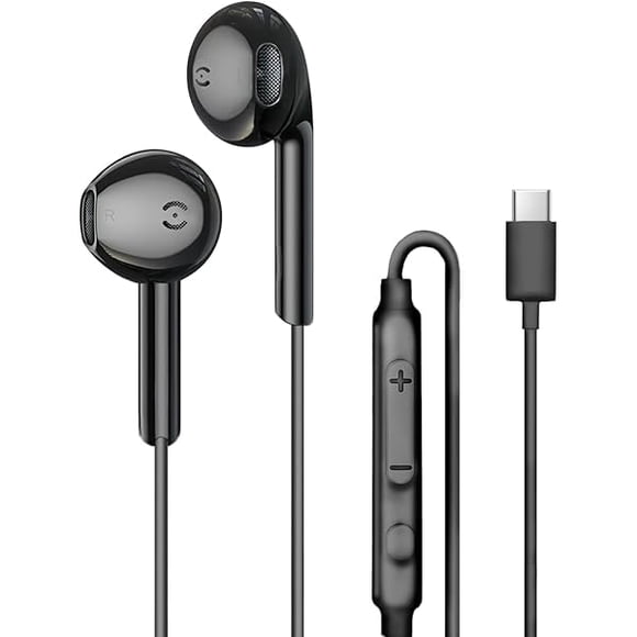 ccwonima USB C Earbuds Wired Ear Buds for Samsung Galaxy S25 S24 S23 S22 S21 S20 Ultra FE A16 A17 A26 A36 A53 5G A56 Z Fold 6 USBC in-Ear Headphones Wired Type C Earbud Earphones Headsets with Mic