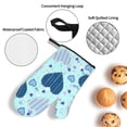 thumbnail image 5 of YFYANG Oven Mitts and Pot Holders Sets 4 Pieces, Non-Slip Heat Resistant Hearts Pattern Line Texture Kitchen Glove Pot Mat for Cooking and Baking, 5 of 8