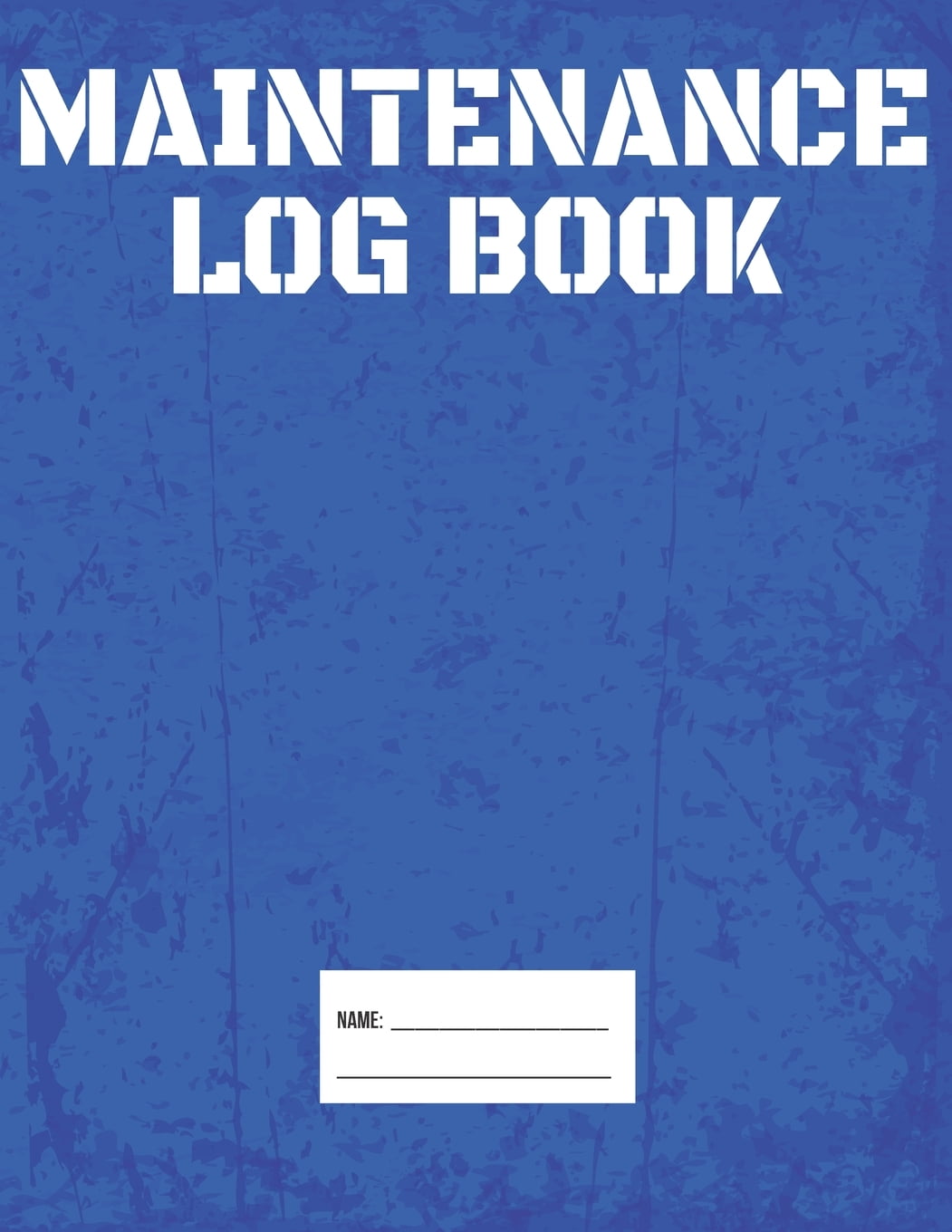 Equipment Log Book For Signing Off Detailed Maintenance Inspections and