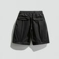 thumbnail image 4 of Cargo Shorts for Men Casual Fashion Multiple Pockets Half Shorts Pants Sports Elastic Mid Waist Shorts Shorts for Work Men Black 3XL, 4 of 5