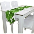 thumbnail image 3 of Coolnut 13"x90" Rectangle St Patrick's Day Shamrock Printed Table Runner for Wedding Birthday Holiday, 3 of 5