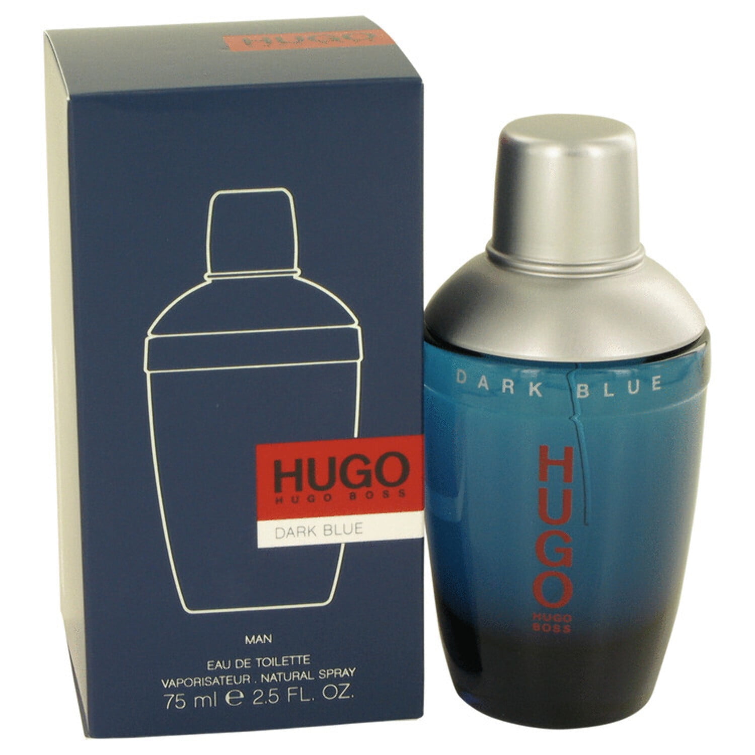 HUGO BOSS Dark Blue Eau de Toilette Casual Fragrance Perfume for Men 2.5 Oz Walmart